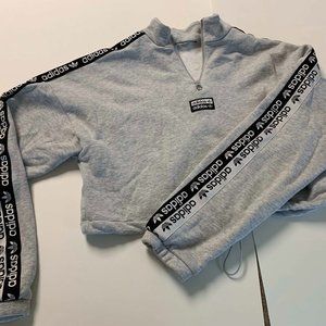 Adidas Cropped Zip Pullover